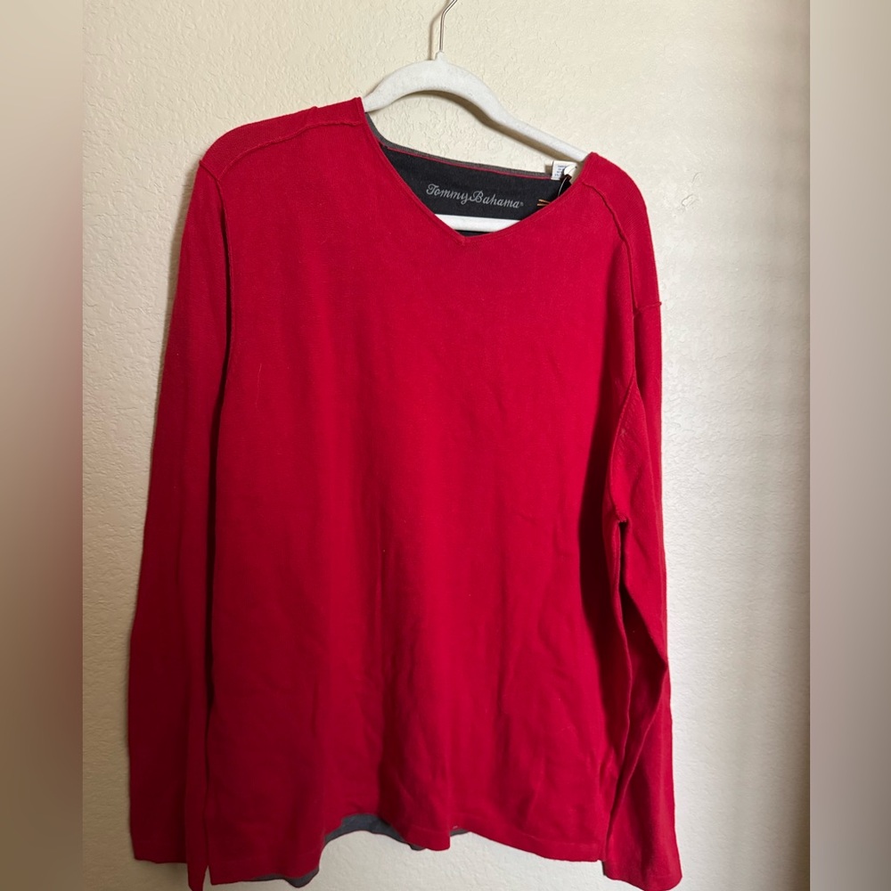 Tommy Bahama Island V Luxe Sz XL‎ in Red New with tags